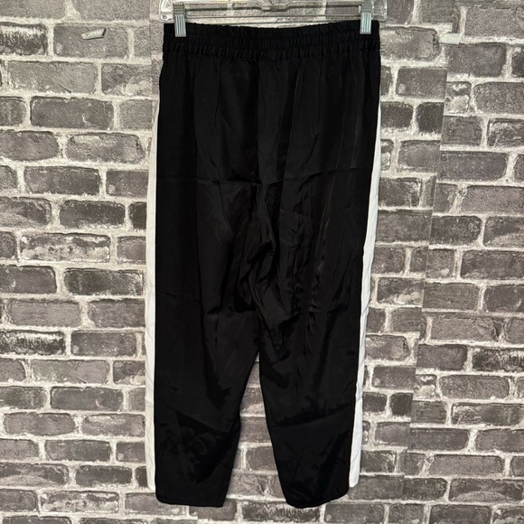 Universal Standard for J. Crew Black White Side Stripe Pant - Picture 8 of 9